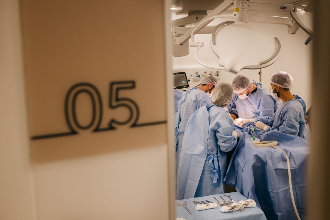 Surgeons in operating room