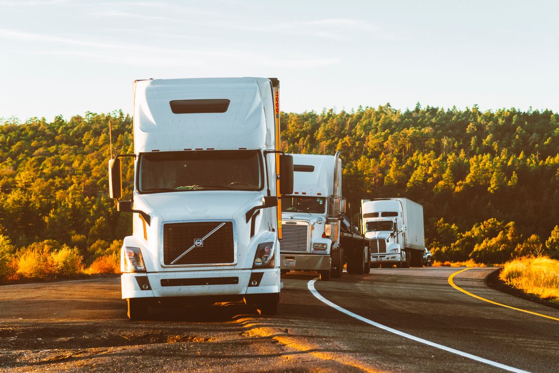 Semi truck on Texas highway