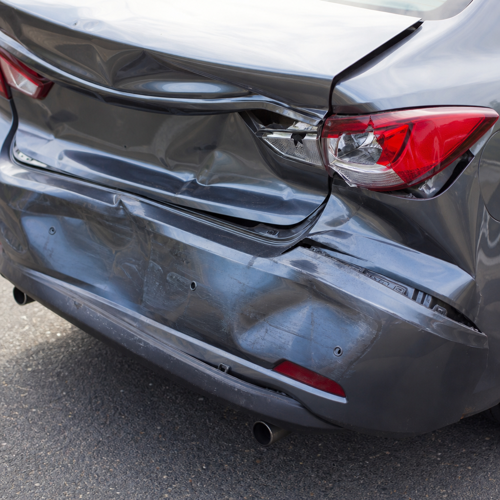 Rear-end collision fault in Texas