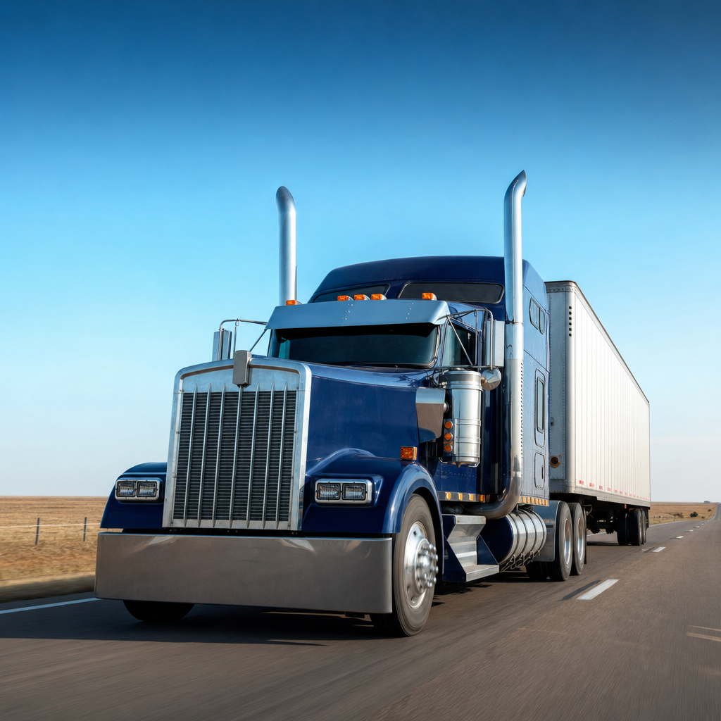 18-wheeler on Texas highway